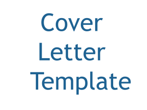 Cover letter Template